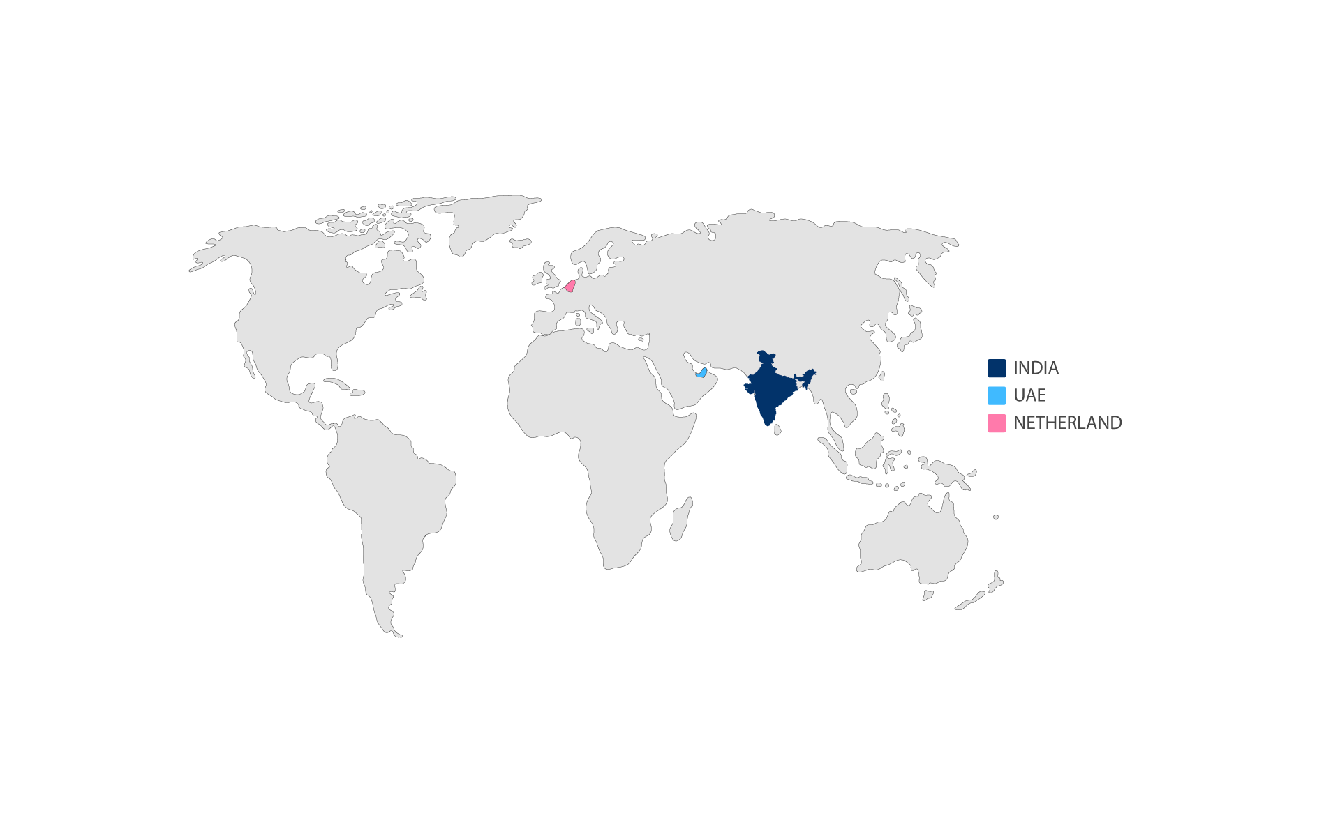 World map image, symbolizing Optima Life Science's global presence and commitment